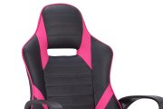 Židle kancelářská černá/růžová KA-Y207 PINK