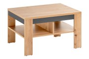 Konferenční stolek dub artisan/bílá mat VEGA