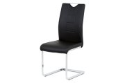 Židle jídelní bílá koženka/chrom DCL-411 WT