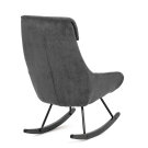Houpací křeslo šedá manšestrová látka AK-B1232 GREY2
