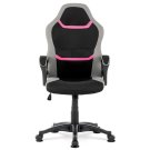 Židle kancelářská černá/šedá/růžová KA-L611 PINK
