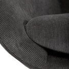 Houpací křeslo šedá manšestrová látka AK-B1232 GREY2