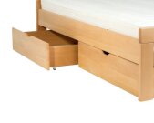 Zásuvka pod postel buk přírodní 75x90