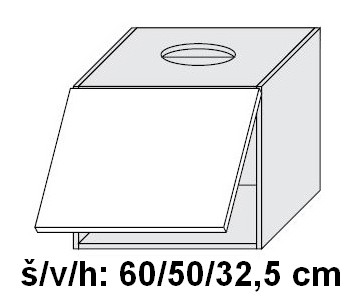 Horní skříňka EMPORIUM LIGHT STONE 60 cm
