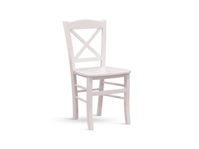 Židle jídelní CLAYTON masiv bílá