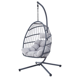 Zahradní závěsné křeslo antracit AZ-V1269 GREY