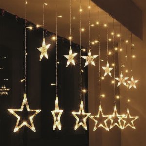 LED vánoční koule se svítícími hvězdami 1V229