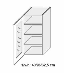 Horní skříňka SIGNUM BÍLÁ 40 cm                                                                                                                                                                       