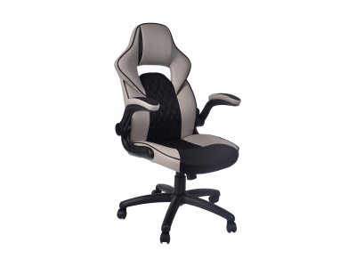 Židle kancelářská béžová/černá Q-372