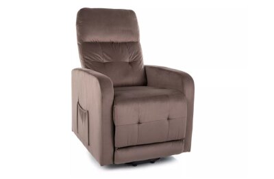 Křeslo rozkládací cappuccino OTUS VELVET