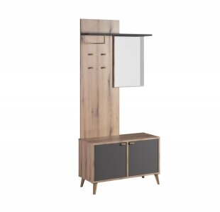 Předsíňová stěna dub artisan/antracit PORTO