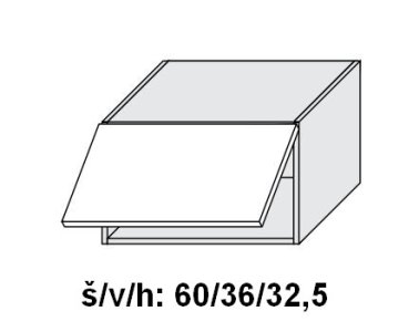 Horní skříňka ESSEN TREND bílý akryl lesk 60 cm