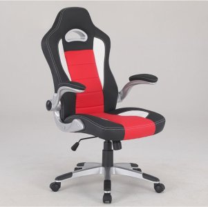 Židle kancelářská ekokůže červená KA-Y240 RED