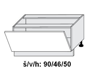 Dolní skříňka s výklopemTREVISO DUB HALIFAX 90 cm