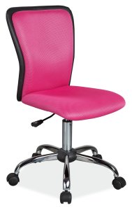 Židle kancelářská dětská růžová Q-099