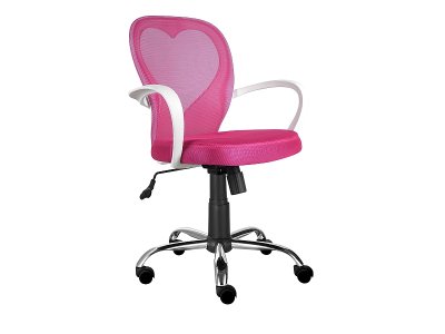 Židle kancelářská dětská růžová DAISY