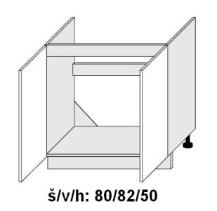 Dolní skříňka dřezová QUANTUM MINT 80 cm