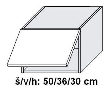 Horní skříňka TITANIUM FINO BÍLÁ 50 cm