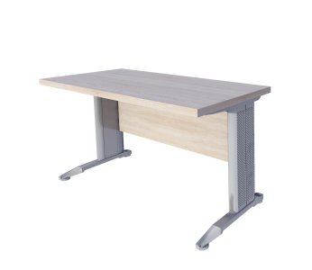 Stůl pracovní s kovovým rámem dub sonoma/šedá ADAM