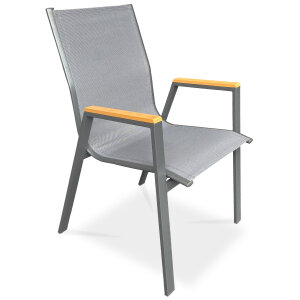 Židle zahradní šedá AZC-S1050 GREY