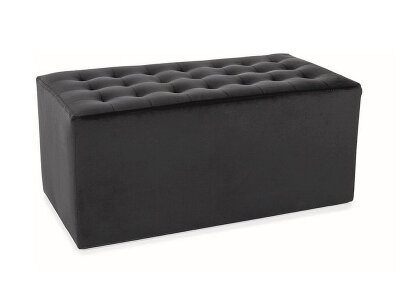 Taburet černá LORI 2 VELVET