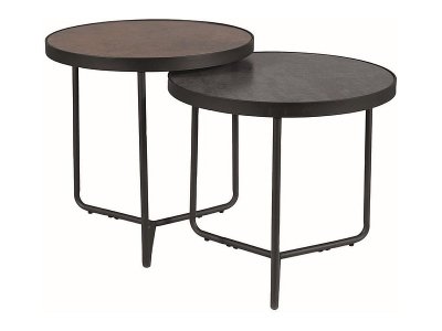Konferenční stolek hnědá + šedá/černá PENELOPE