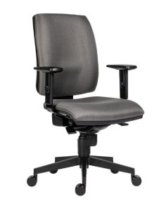 Kancelářská židle šedá + područky BR06 1380 SYN Flute sl D5