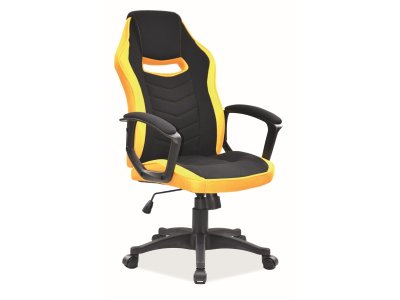 Židle kancelářská černá/žlutá CAMARO