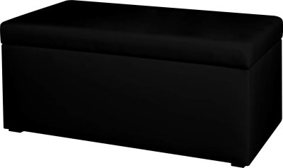 Taburet dlouhý s úložným prostorem černý BANC