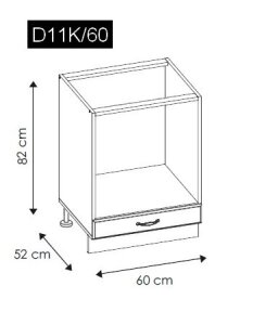 Dolní skříňka QUANTUM MINT 60 cm