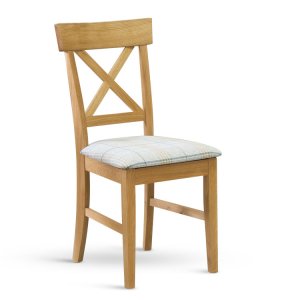 Židle jídelní s čalouněným sedákem OAK