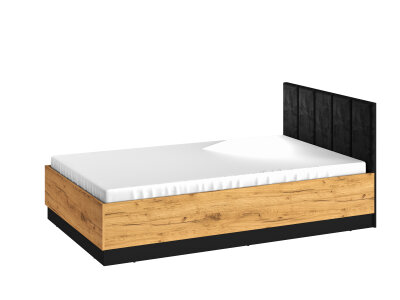 Postel dub craft zlatý/černá/prémiová ocel COLT 0901