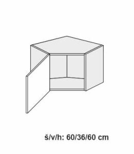 kuchyňská skříňka horní OPTIMUM BÍLÁ W10/60/36 - bílá alpská                                                                                                                               