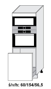 Dolní skříňka vysoká BONN WHITE PREMIUM MAT 60 cm