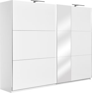 Skříň šatní bílá/bílý lesk AP270S-EL