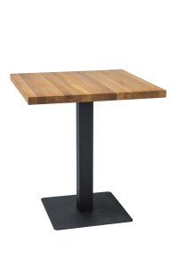Stůl dub/černá 60x60 PURO