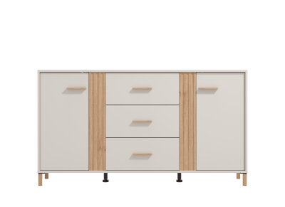 Komoda kombinovaná dub artisan/cashmere BELFORT 3K3F