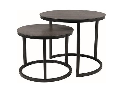 Konferenční stolek šedý mramor/černá ATLANTA A II
