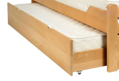 Zásuvka pod postel pro matraci buk přírodní 90x190