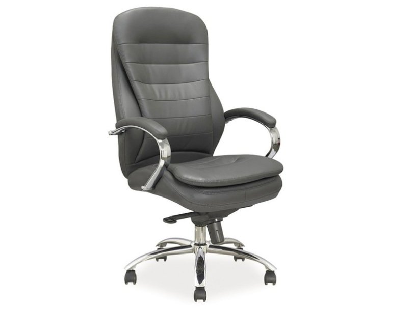 Židle kancelářská šedá Q-154