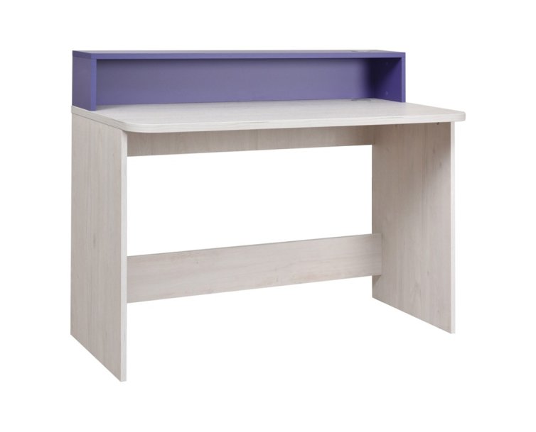 Psací stůl dub bílý/fialová NUMERO