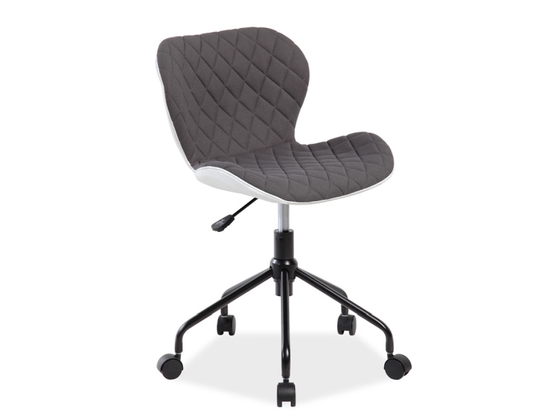Židle kancelářská šedá/bílá RINO