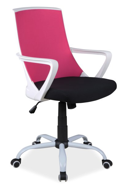 Židle kancelářská růžová Q-248