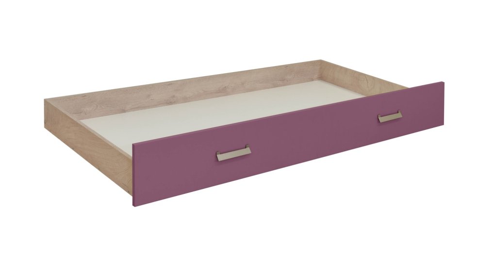 Zásuvka pod postel dub premium/fialová KINDER