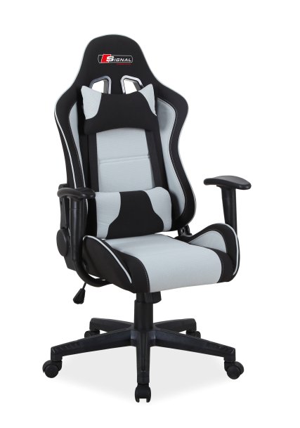 Židle kancelářská černá/šedá ZANDA