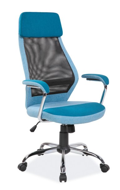 Židle kancelářská modrá Q-336