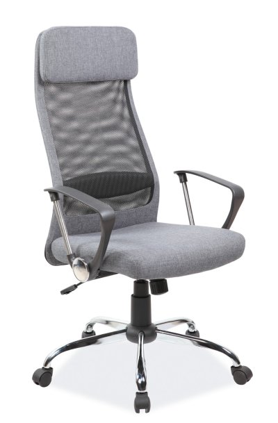 Židle kancelářská šedá Q-345