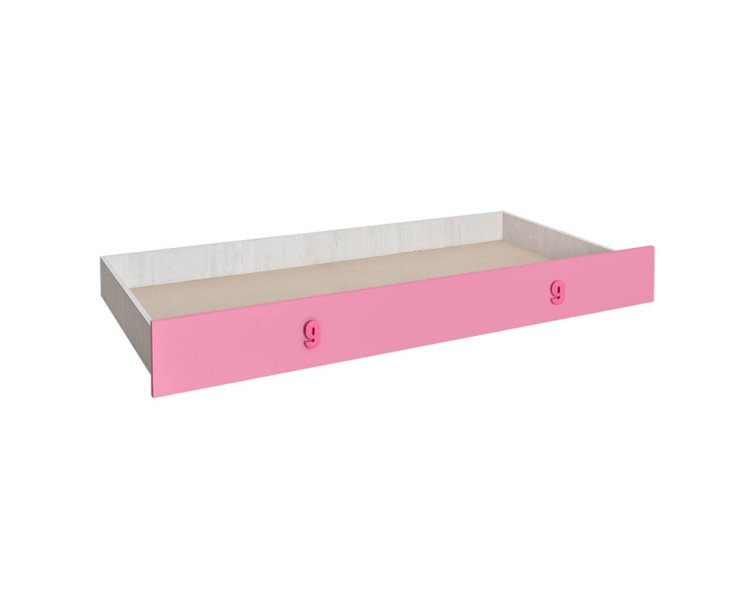 Zásuvka pod postel dub bílý/růžová NUMERO