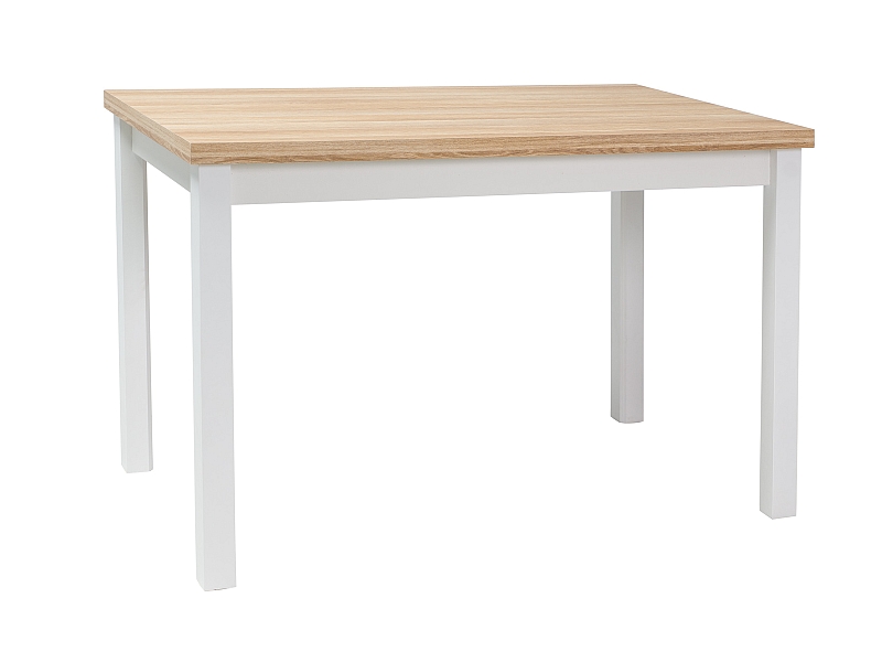 Stůl jídelní dub/bílá mat 120x68 ADAM