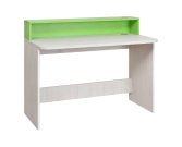Psací stůl dub bílý/zelená NUMERO
